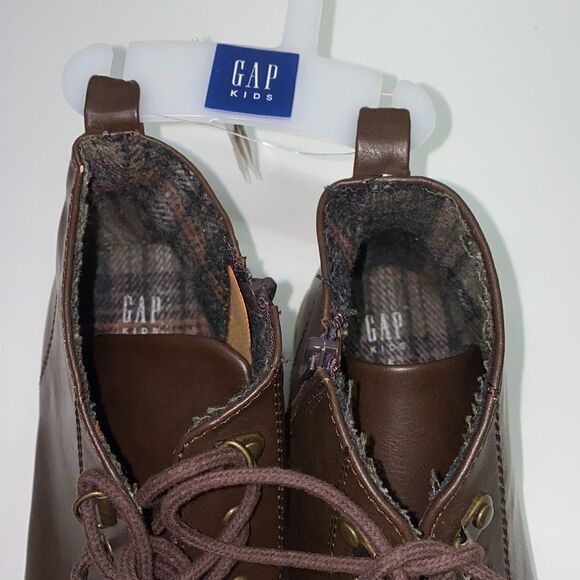 🔥Gap kids leather  boot  brown New - Picture 11 of 12